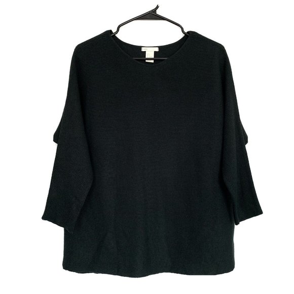 H&M Sweaters - H&M Sweater Dark Green Rib Knit Long Sleeve Wool Blend Pullover
